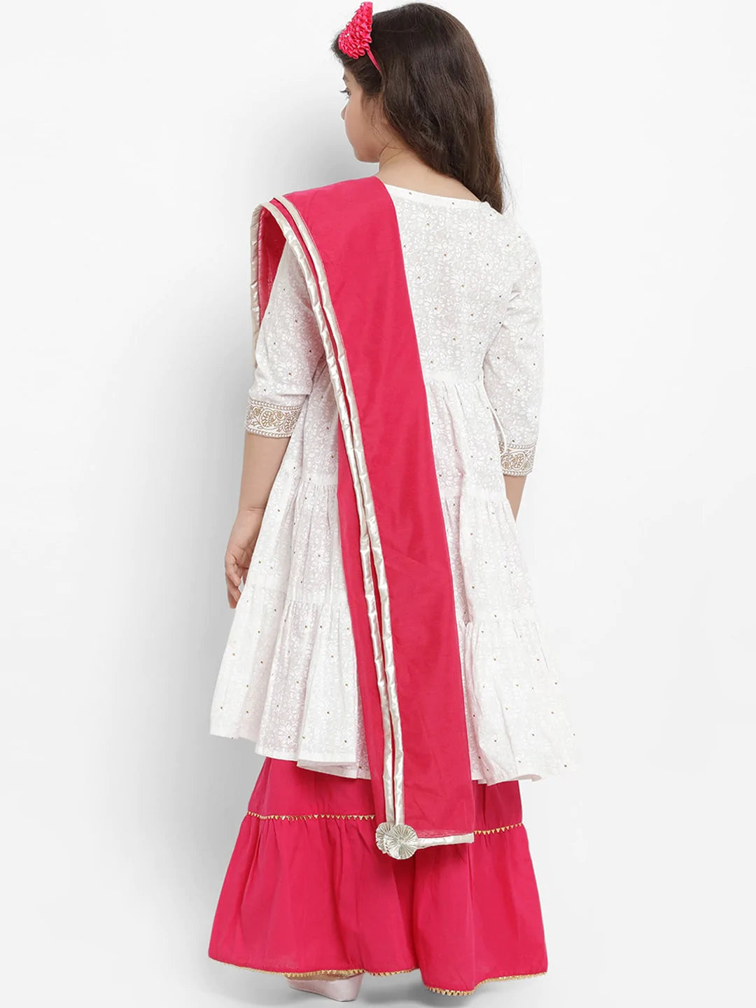 Maroon Cotton Kurti Pant White Dupatta, Embroidery Work at Rs 999/piece in  Surat